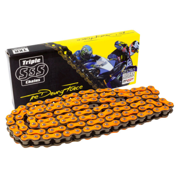 triple s Triple-s standard chain 420-116 link orange colour